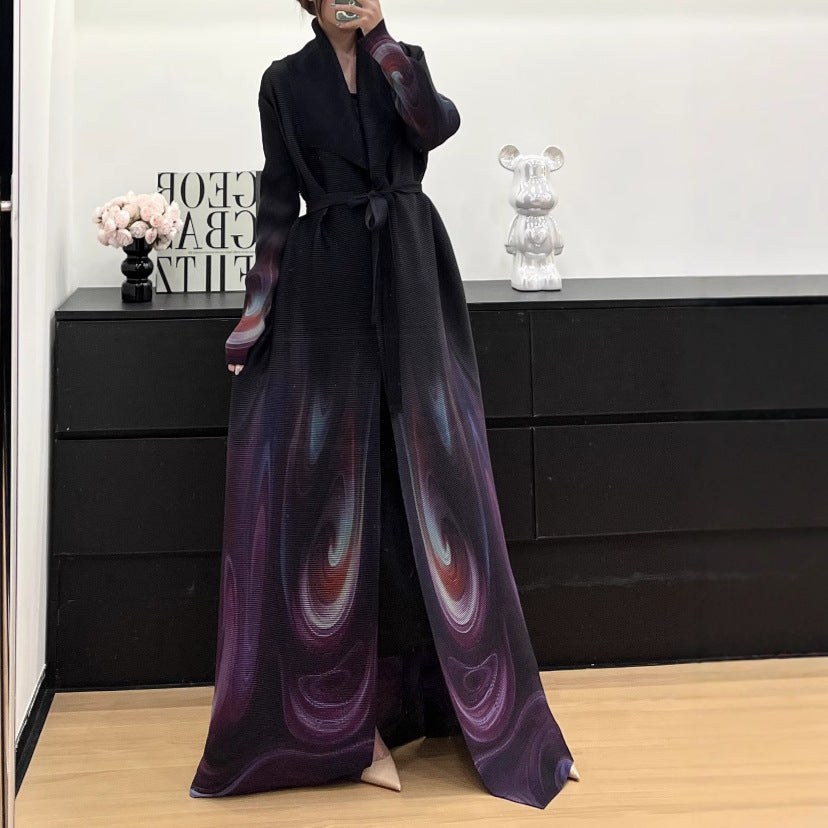 Printed loose robe