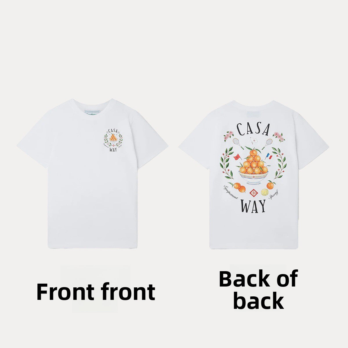 Printed Men's and Women's Loose Short-Sleeved T-Shirt