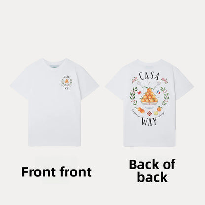 Printed Men's and Women's Loose Short-Sleeved T-Shirt
