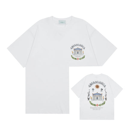 Printed Men's and Women's Loose Short-Sleeved T-Shirt