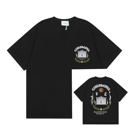 Printed Men's and Women's Loose Short-Sleeved T-Shirt