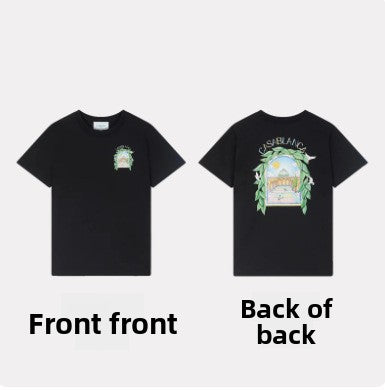 Printed Men's and Women's Loose Short-Sleeved T-Shirt