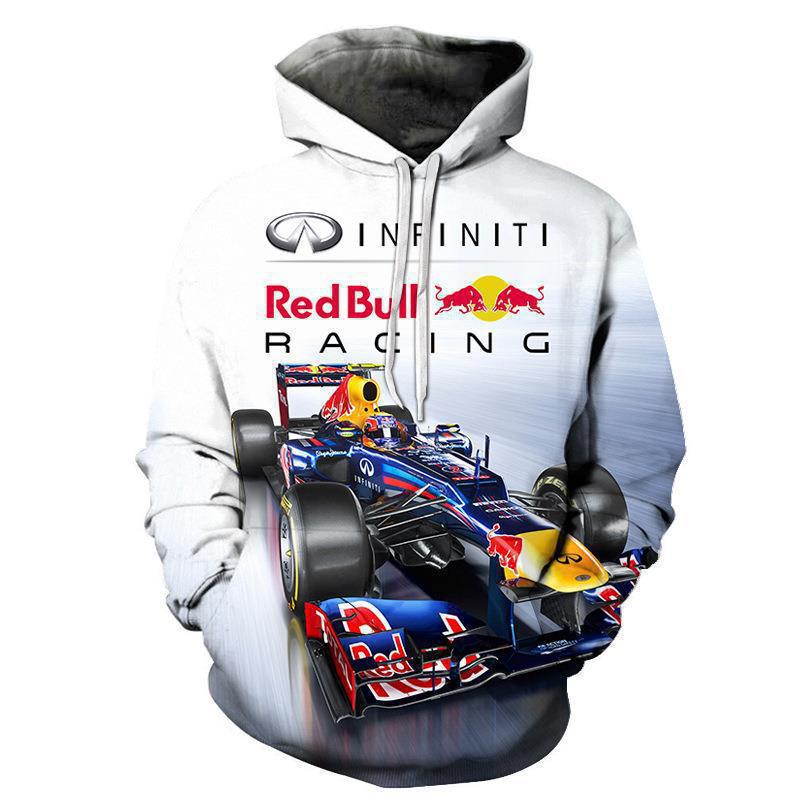 Printed Men's Hooded Casual Sweatshirt