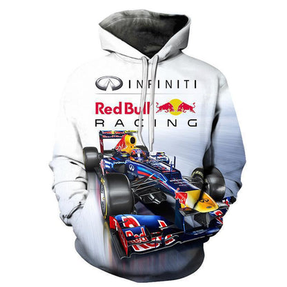 Printed Men's Hooded Casual Sweatshirt