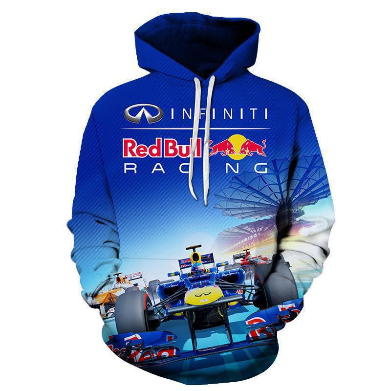 Printed Men's Hooded Casual Sweatshirt