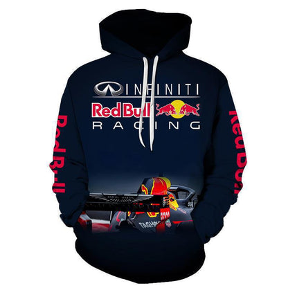 Printed Men's Hooded Casual Sweatshirt