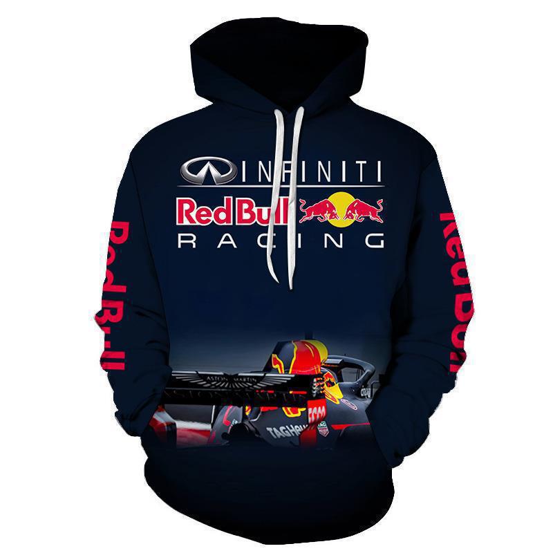 Printed Men's Hooded Casual Sweatshirt