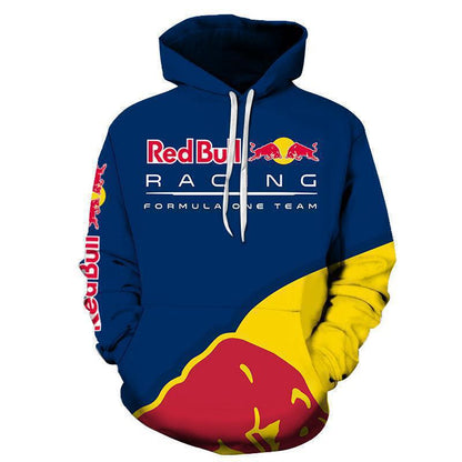 Printed Men's Hooded Casual Sweatshirt