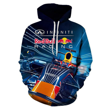 Printed Men's Hooded Casual Sweatshirt