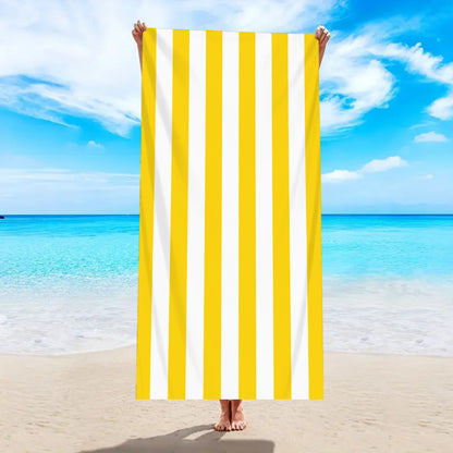 Printed Microfiber Beach Bath Towel