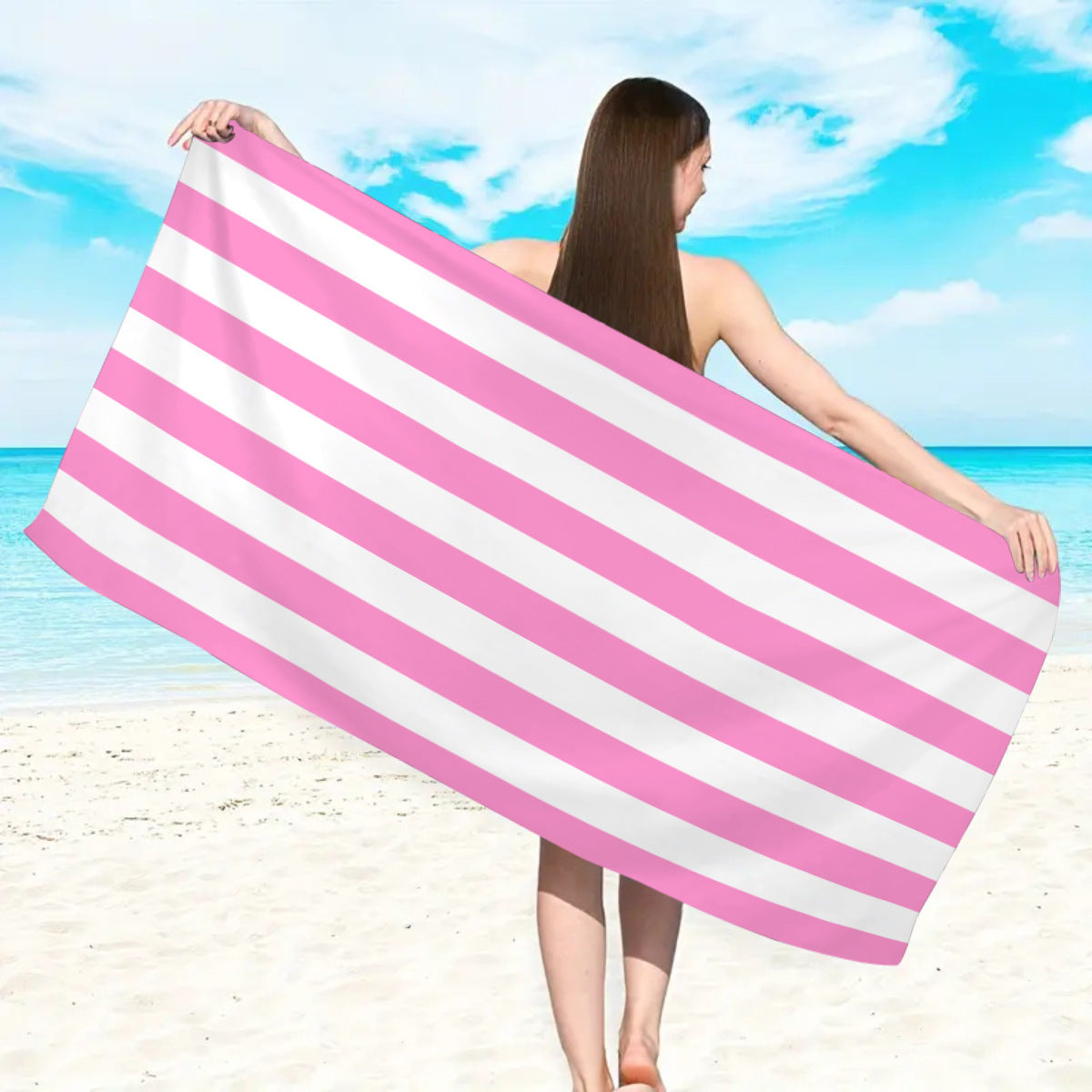 Printed Microfiber Beach Bath Towel