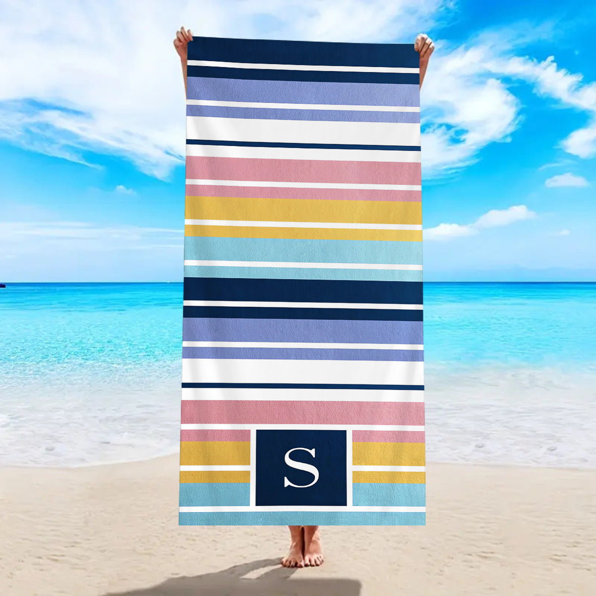 Printed Microfiber Beach Bath Towel