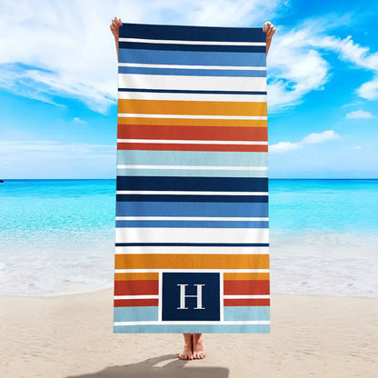 Printed Microfiber Beach Bath Towel