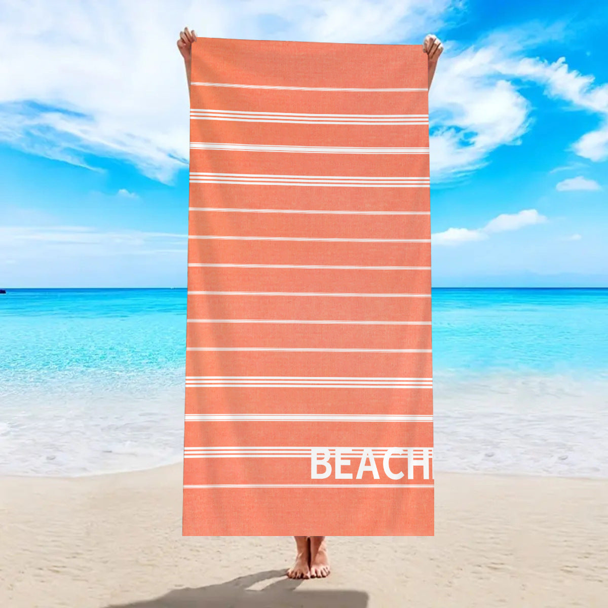 Printed Microfiber Beach Bath Towel