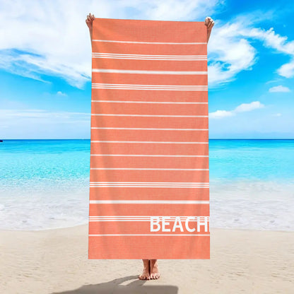 Printed Microfiber Beach Bath Towel