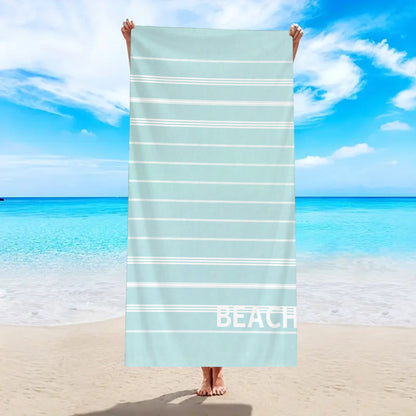 Printed Microfiber Beach Bath Towel