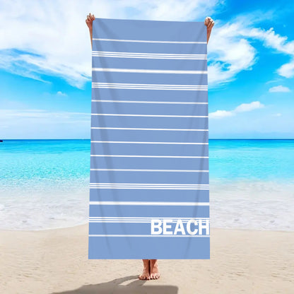 Printed Microfiber Beach Bath Towel