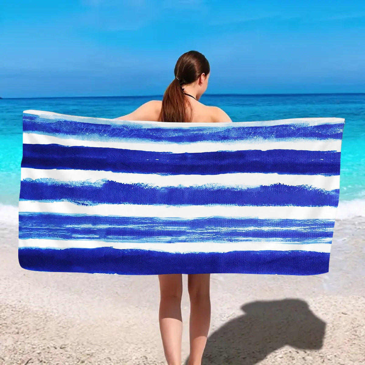 Printed Microfiber Beach Bath Towel