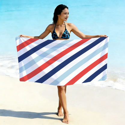 Printed Microfiber Beach Bath Towel