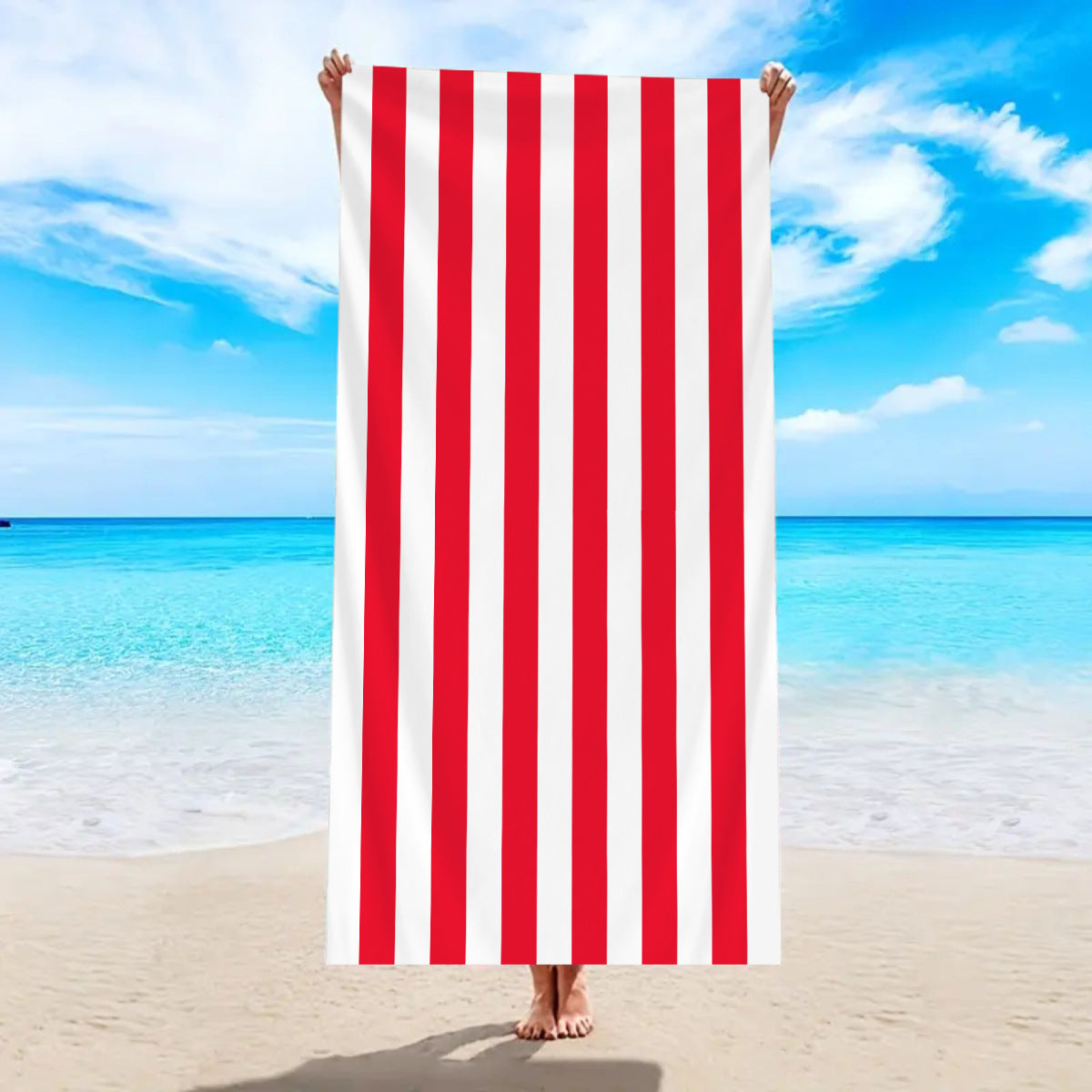 Printed Microfiber Beach Bath Towel