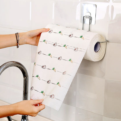 Printed non-woven cleaning cloth