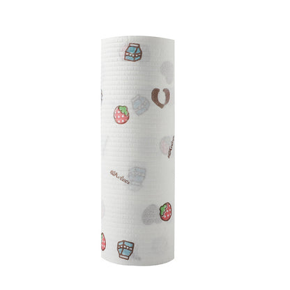 Printed non-woven cleaning cloth