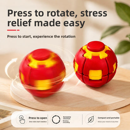 Printed pressure relief ball