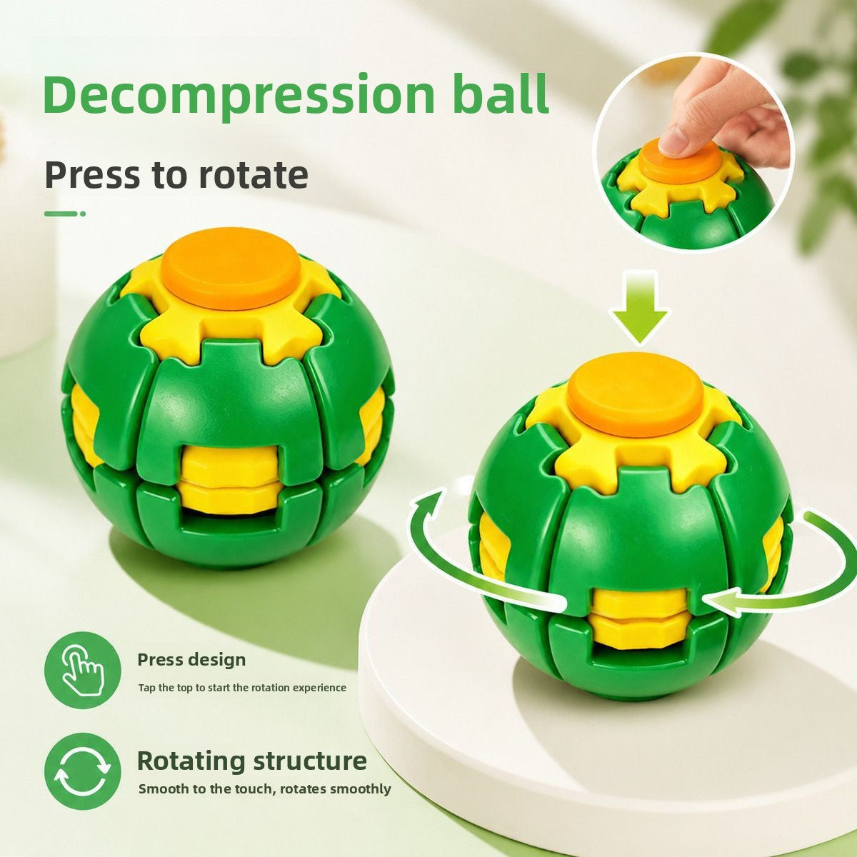 Printed pressure relief ball