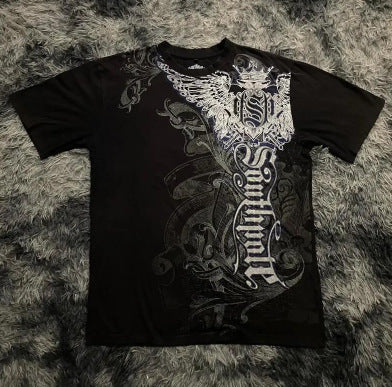 Printed Round Neck Short Sleeve