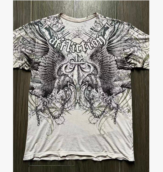 Printed Round Neck Short Sleeve