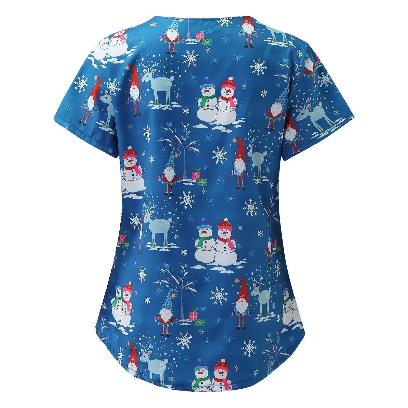Printed Shirt V-Neck Short-Sleeved T-Shirt