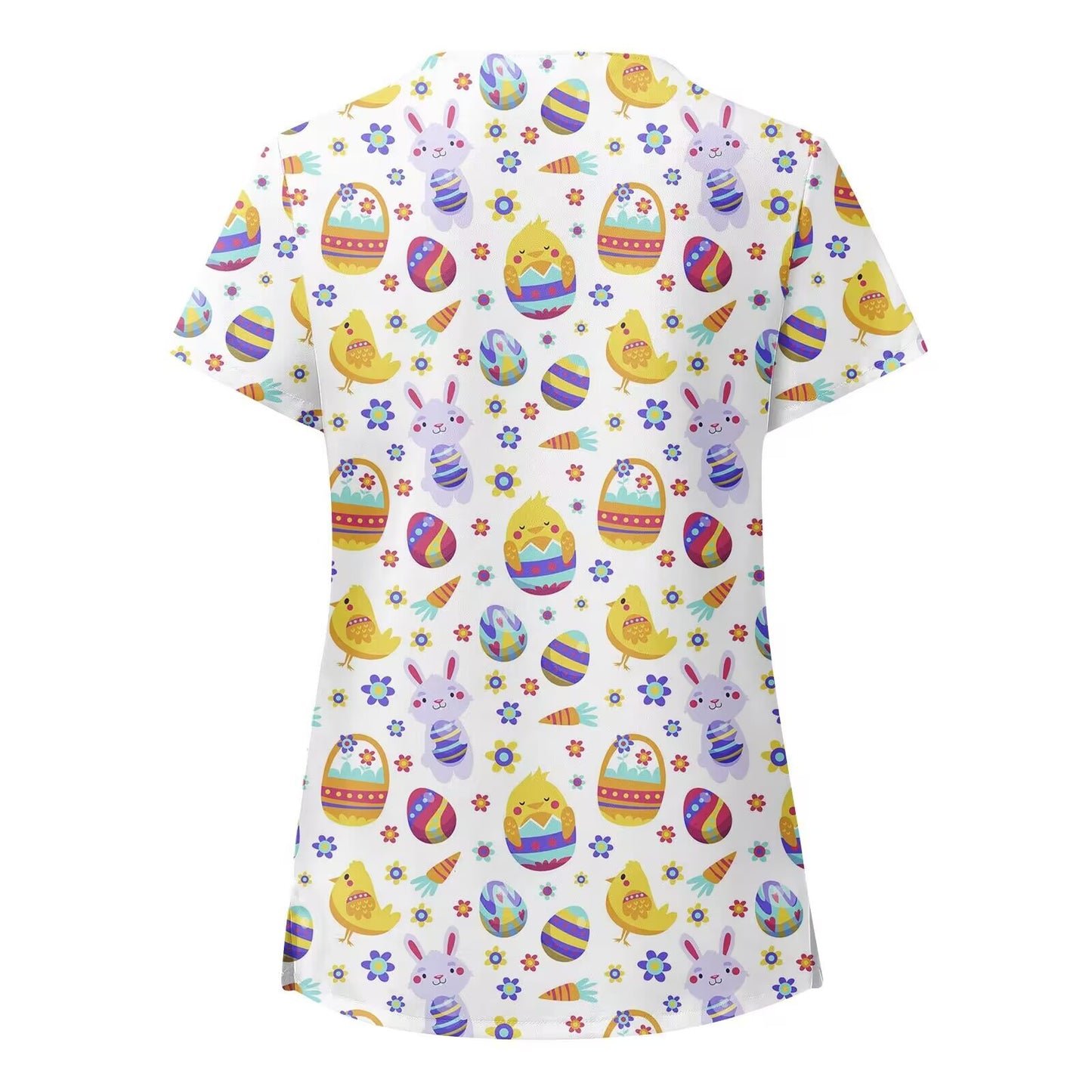 Printed Shirt V-Neck Short-Sleeved T-Shirt