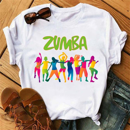 Printed short sleeve t-shirt women's top