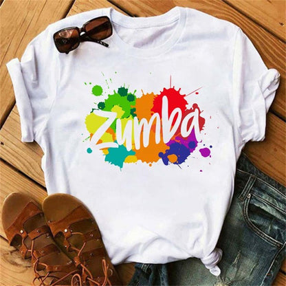 Printed short sleeve t-shirt women's top
