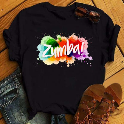 Printed short sleeve t-shirt women's top