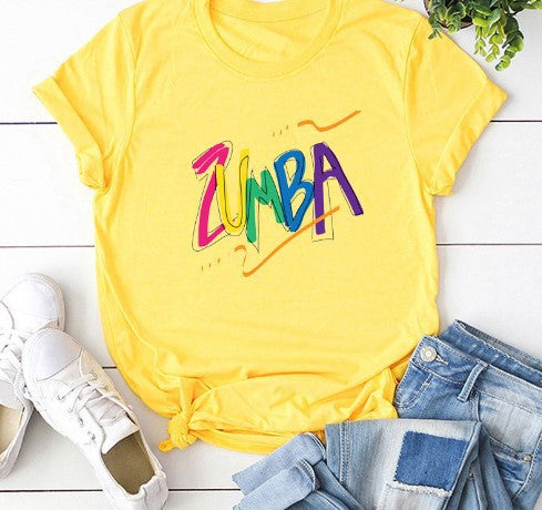 Printed short sleeve t-shirt women's top
