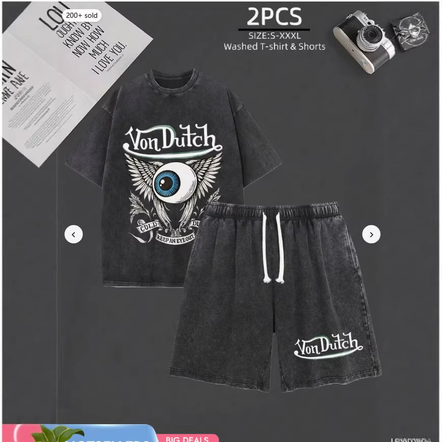 Printed short sleeves
