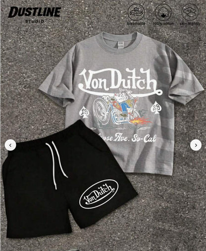 Printed short sleeves