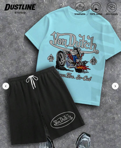 Printed short sleeves