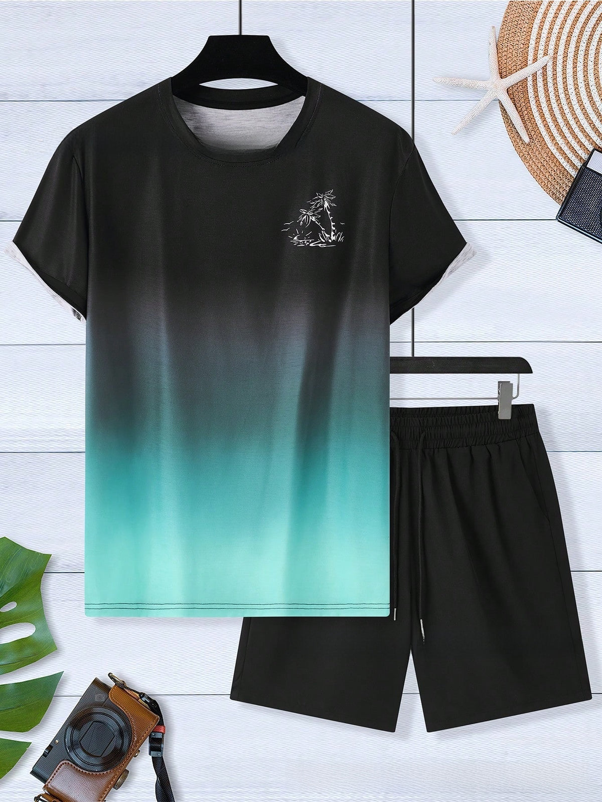 Printed short sleeves
