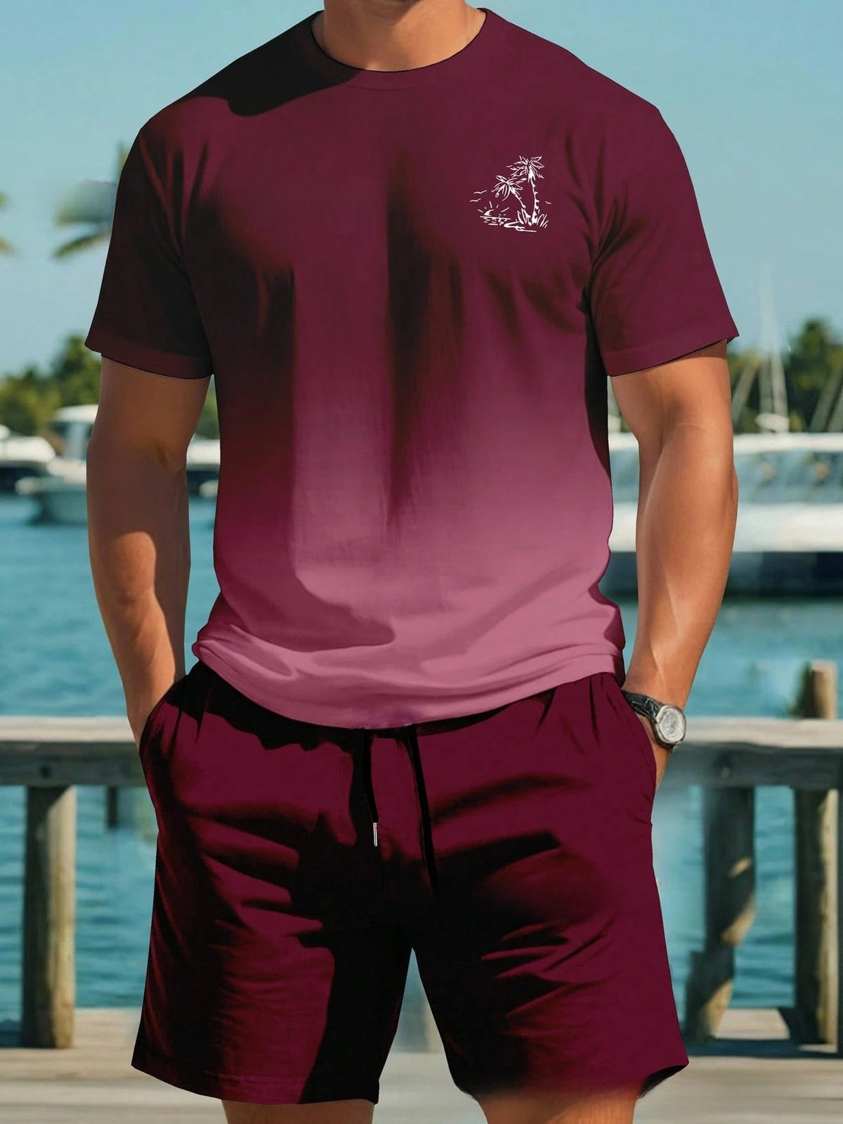 Printed short sleeves