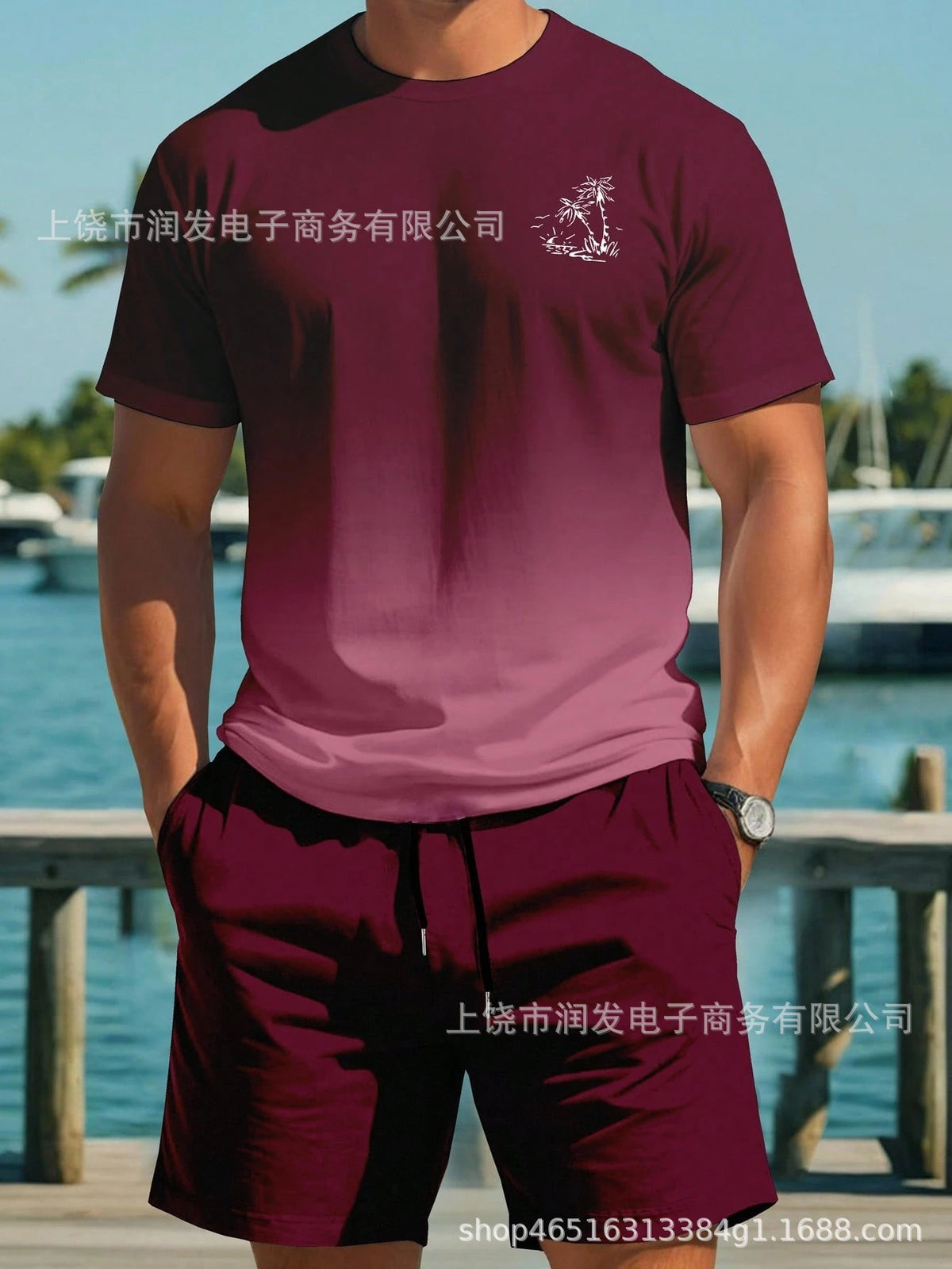 Printed short sleeves