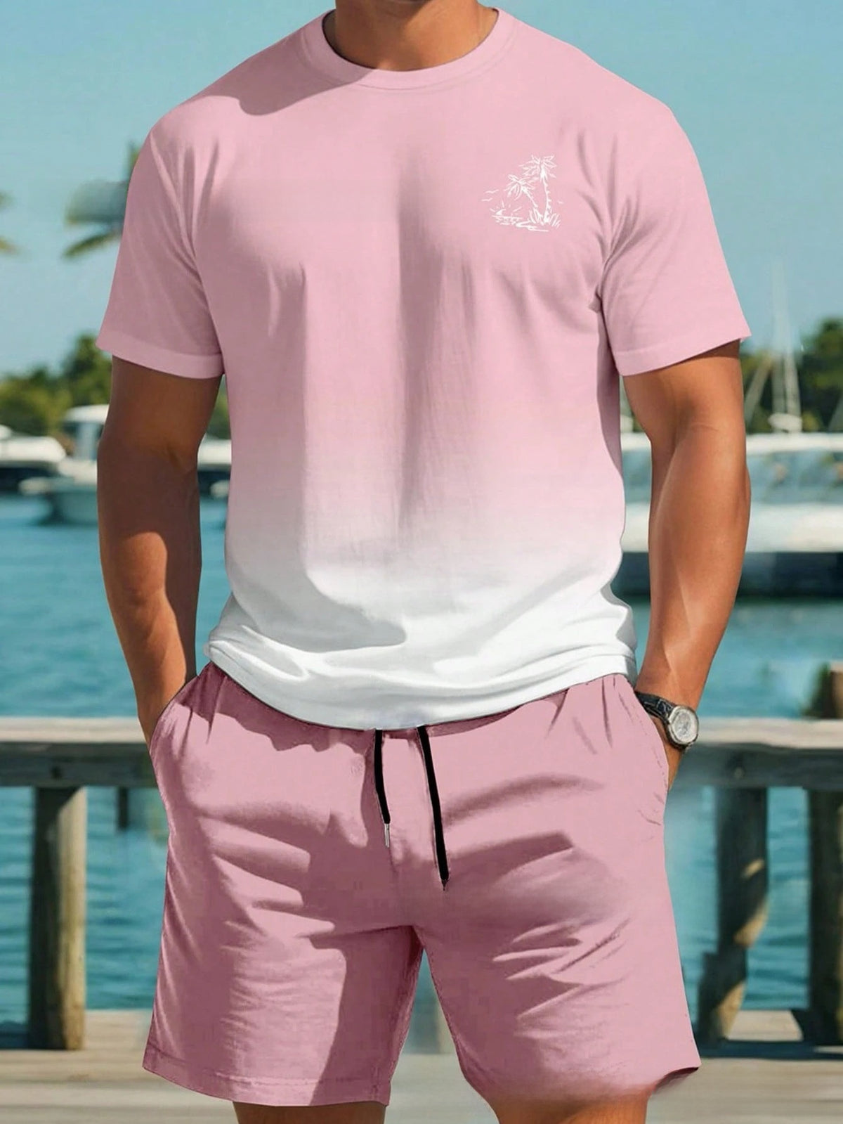 Printed short sleeves