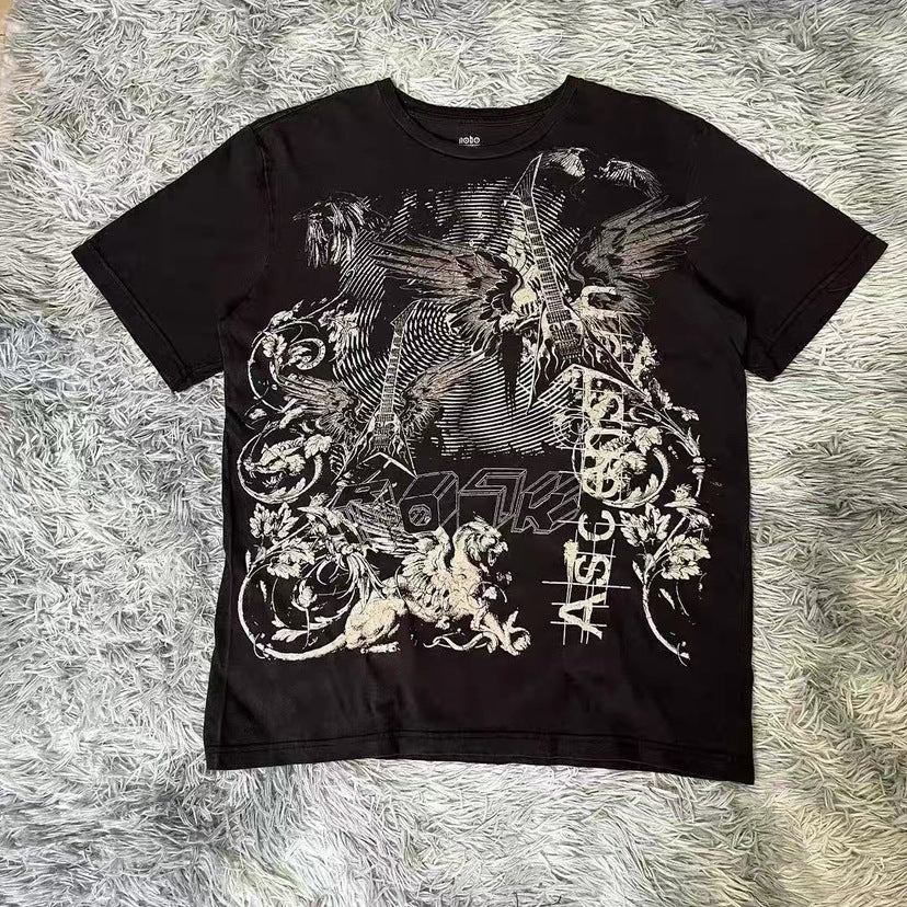 Printed Skull Head T-shirt
