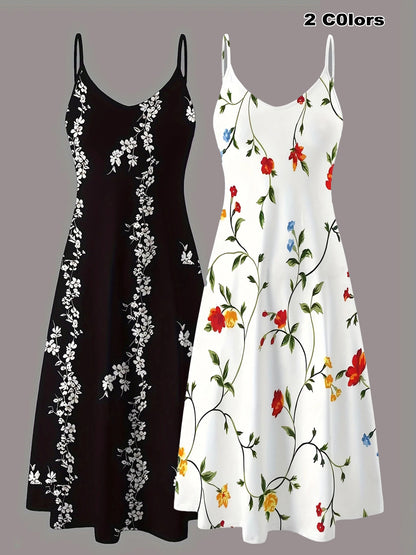 Printed sleeveless dress