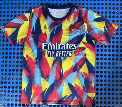 Printed soccer short-sleeved shirt
