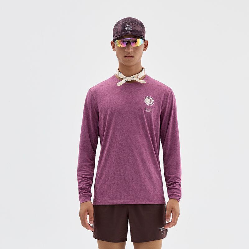 Printed Sports Long-Sleeve T-Shirt Men’s Running Training Marathon Shirt Women’s T-shirt