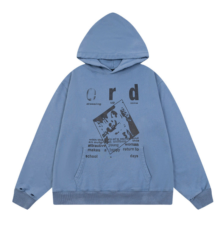 Printed streetwear long-sleeve T-shirt