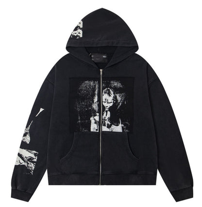Printed streetwear long-sleeve T-shirt
