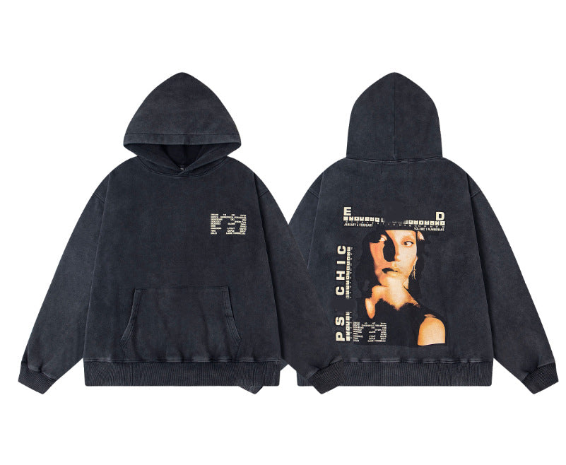 Printed streetwear long-sleeve T-shirt
